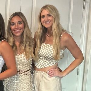 Gianni Bini Checkered Bandana Top